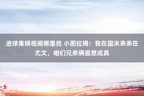 进球集锦视频哪里找 小图拉姆：我在国米弟弟在尤文，咱们兄弟俩遐想成真