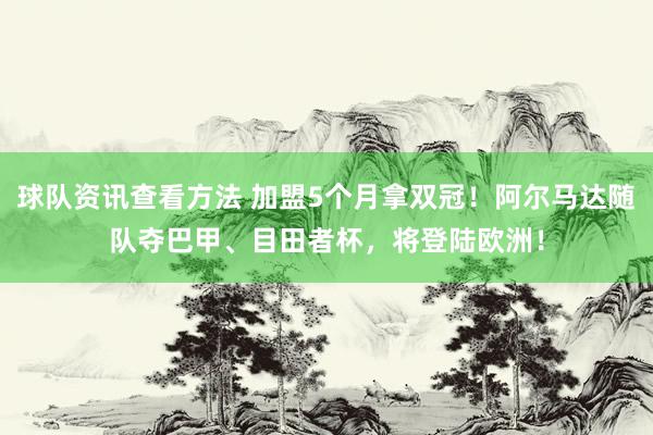 球队资讯查看方法 加盟5个月拿双冠！阿尔马达随队夺巴甲、目田者杯，将登陆欧洲！