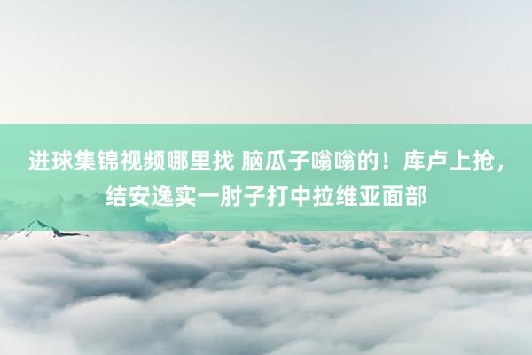 进球集锦视频哪里找 脑瓜子嗡嗡的！库卢上抢，结安逸实一肘子打中拉维亚面部